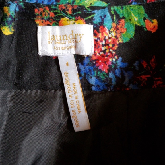 Laundry by Shelli Segal black floral skirt - Picture 5 of 6